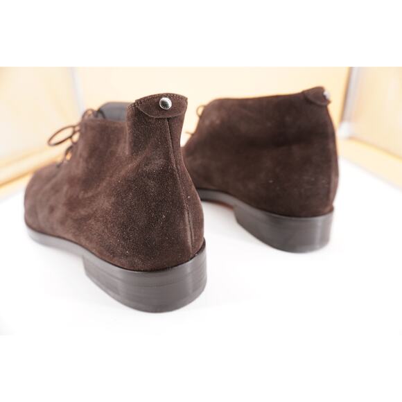 Canali Dark Brown Suede Chukka Hiking Boots Size 12 Lace Up $645 New Ankle main image 7